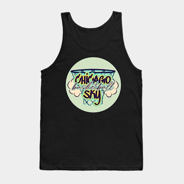 sky basketball Tank Top by gritcitysports